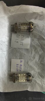 Ecc82 / 12AU7 Siemens strieborné platne par - 2