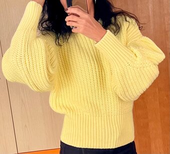 ZARA damsky svetr ZLUTY - 2