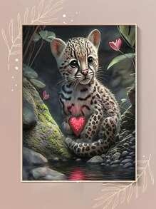 Diamantové malování - 40x50, kulaté kamínky - 2