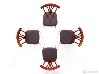 4x těžké masivní židle po přečalounění. - 2