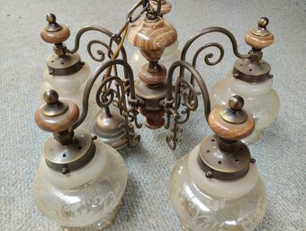 Rustikální lustr - 2