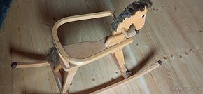 Houpací kůň dřevěný dub- buk - 2