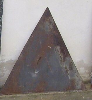 Stará smaltovaná cedule 70cm - 2