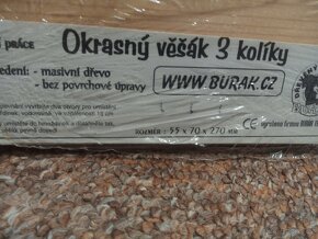 Věšák na tři kolíky 55x70x300mm nový - 2