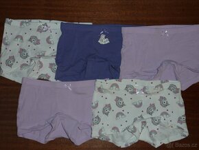Nové-H&M-5x Kalhotky-trenýrky na slečnu 4-6 Let - 2