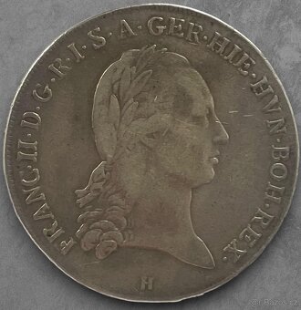 Strieborný križový Toliar - František II. 1797 H - 2