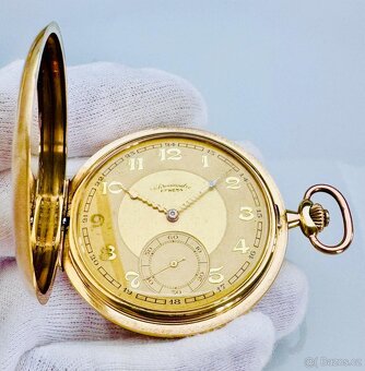 ZLATÉ KAPESNÍ HODINKY CHRONOMETRE EFWESA - PH.DUBOIS & FILS - 2