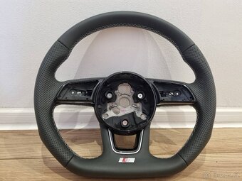 VOLANT KOZENY ZKOSENY PERFOROVANY kožený A4 S4 B9 A5 B9 Q5 - 2