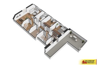 Moravský Krumlov, podkrovní byt 4+1, terasa, zahrada, dílna - 2