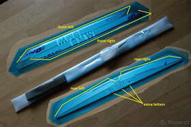 BMW f10 f11 opravná sada nášlapných prahů - 2