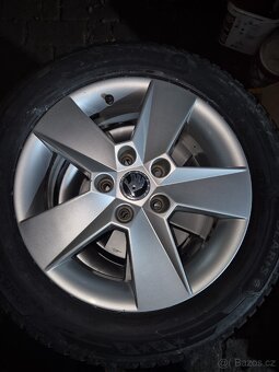 Sada alu kola octavia 3 205/55r16 nové - 2