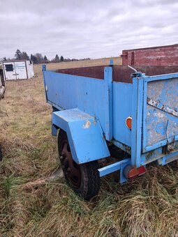 Traktorovy přívěs sklopný dvoukolka - 2