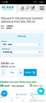 Sanitární silikon bílý - 2