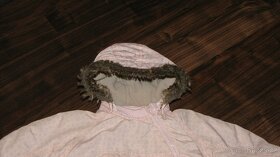 Růžová zimní bunda s rukavicemi zn. HM vel. 92 - 2