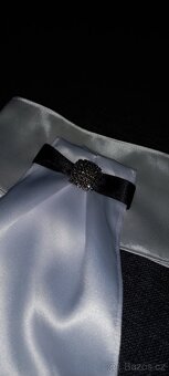 Dětský jemný saténový plastron - 2