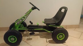 Prodám šlapací čtyřkolku Go-Kart - zelená - 2