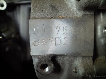 BMW motor 2.0d 140kw B47D20B na díly poškozený - 2