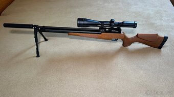 PCP vzduchovka s optikou, tlumičem, bipodem, střelivem atd. - 2