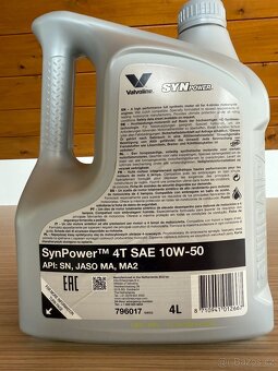 Motorový olej Valvoline SynPower 4T 10W50 - 2
