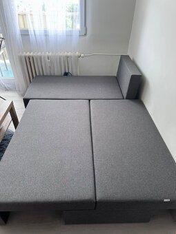Prodám rohový gauč do L – jako nový, rozkládací s úložným pr - 2