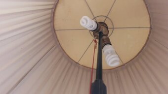 lampa tepaná stojací retro kovová - 2