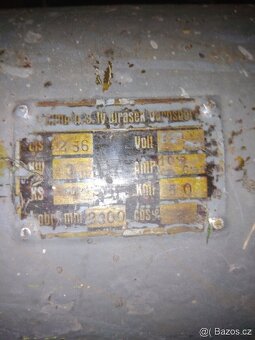 Motor z Dřevoobráběcí Frézy 3 Kw otáček za minutu 2000 - 2