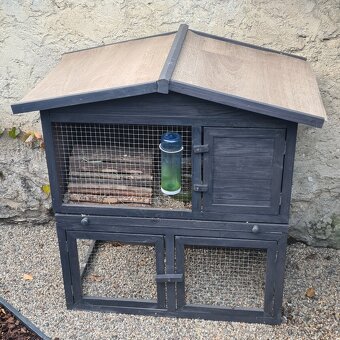 606 Dřevěný domek pro králíky, morčata, křečky - SLEVA 30% - 2