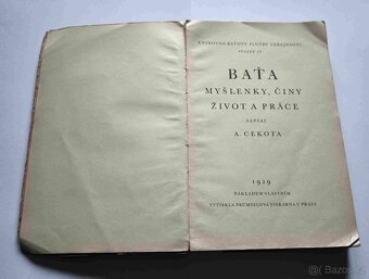 Baťa – Myšlenky, činy, život, práce (1929) – A. Cekota - 2