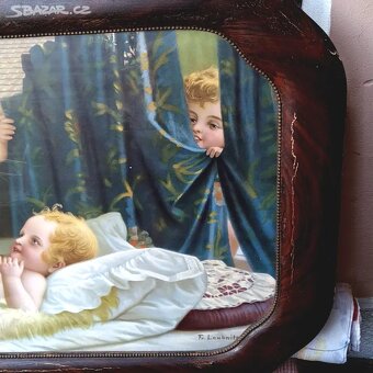 Starý obraz Matka s dítětem - 2