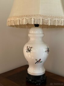 Porcelánová lampa s ptáčky - 2