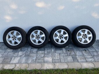 Alu disky VW 5x100 s pneu 195/65/15 - 2