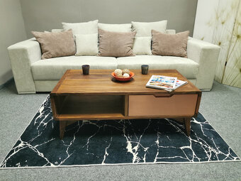 Nové big sofa RICARDO manšestr krém - DOPRAVA ZDARMA - 2