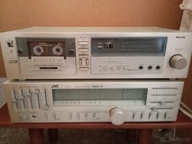 Věžový tuner, JVC a Kazetový recordér Philips, retro kousky - 2