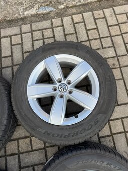 ORIGINÁL Alu Volkswagen Corvara R17, 5x112 - vč. pneu - 2