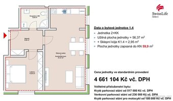Prodej bytu 2+kk 56 m2 Vojanova, Liberec - 2