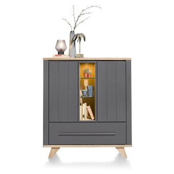 Komoda JARDIN – skandinávský styl, dřevo a světlo - 2