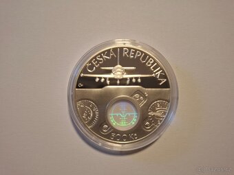 Stříbrná mince Cvičný letoun AERO L-39 - proof - 2