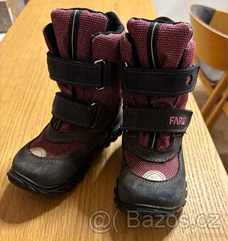 Dívčí kozačky 26 zimní obuv FARE - 2