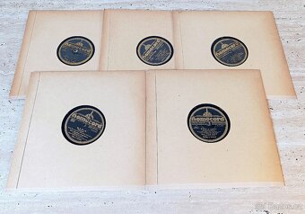 Sada 1 - 5 českých šelakových gramodesek 1930 - 1932 - 2