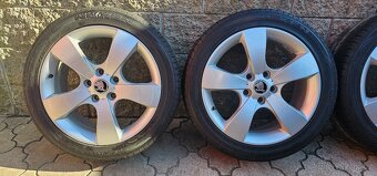 Originál alu Škoda Octavia 2 5x112 225/45 R17 letní 7mm - 2