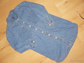 Šaty dívčí riflové vel. 146 / 152 - 2