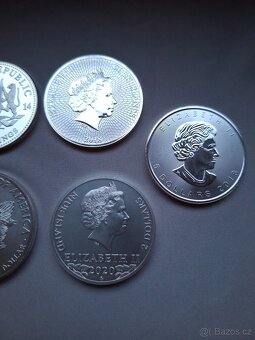 Prodám stříbrné mince 1 oz - 2