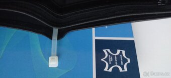 Nová pánská černá peněženka z pravé kůže - 2