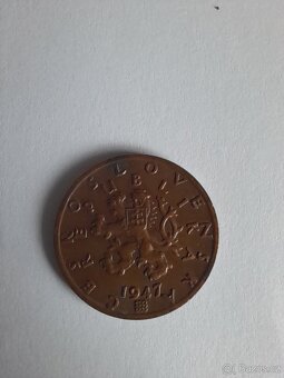 50 haléř 1947 - 2