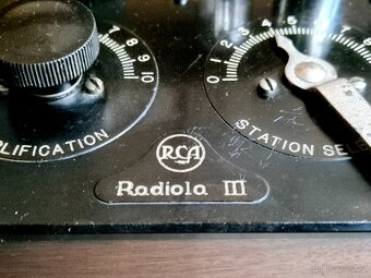 Rádio R.C.A Radiola III. typ RI, 1924, USA, New York - 2