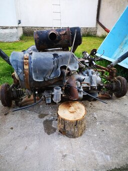 Motor  Trabant, přední náprava, převodovka - 2