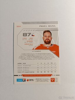 Hokejová kartička ELH Tipsport Pavel Musil - 2