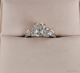 DIAMANTOVÝ PRSTEN 2.16ct. I1/H STAROŽITNÝ TOP CENA - 2