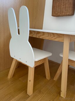 Dětský stolek a židle “zaječí ouška” Elis design - 2