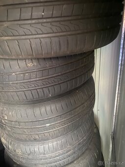 Plechové disky 14” 5x100 a letní pneu 185/60/R14 - 2